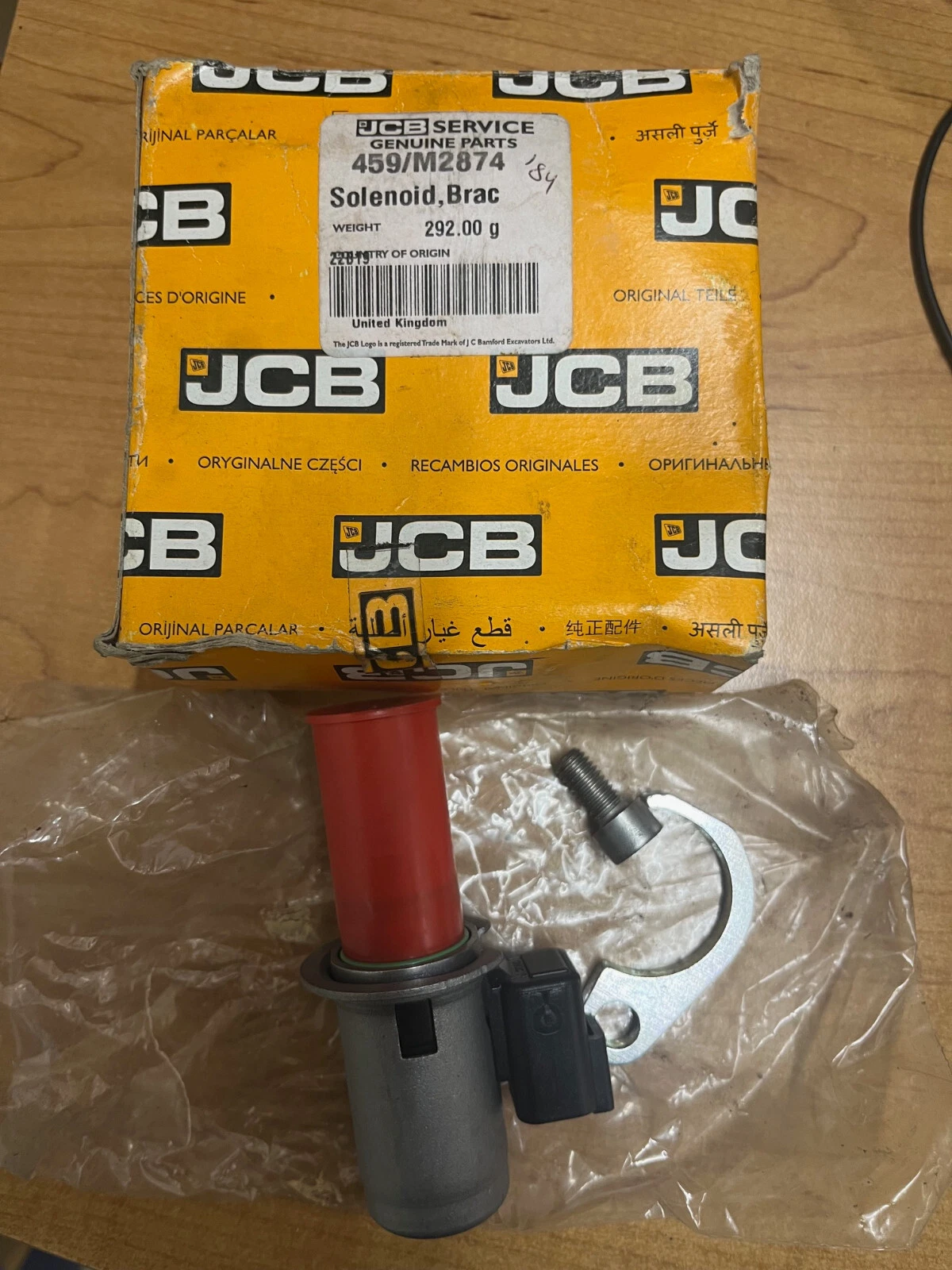 jcb solenoid, capscrew, and valve kit 459/m2874 jcb solenoid, capscrew, and valve kit 459/m2874